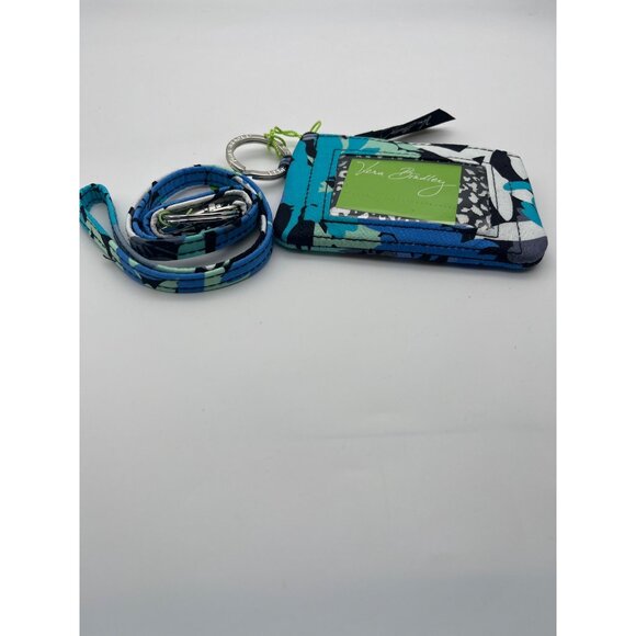 Vera Bradley Zip Id Case and Lanyard in Camofloral - Picture 4 of 6